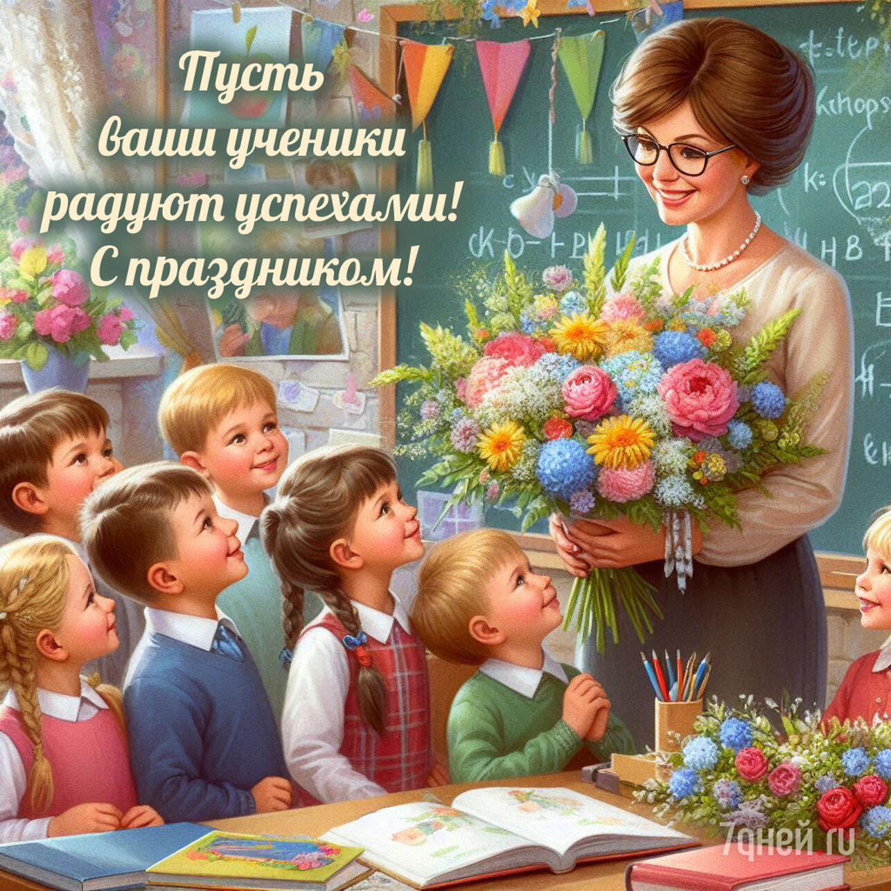 5Б класс ПОЗДРАВЛЯЕТ УЧИТЕЛЕЙ с праздником! Классный руководитель Я.П. Голуб