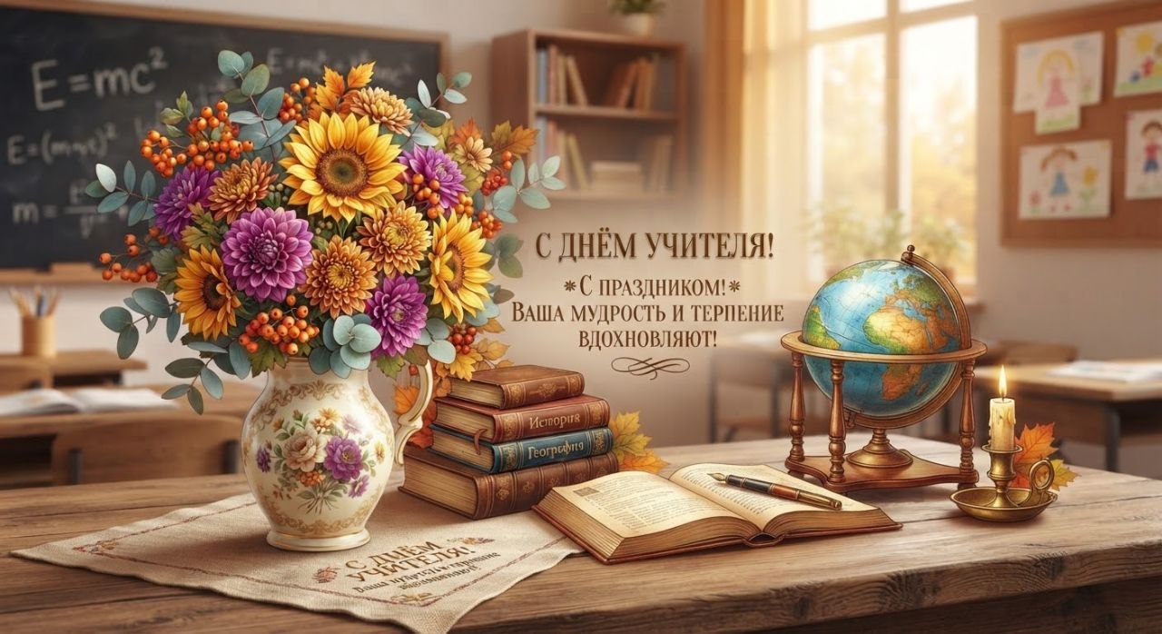 Учащиеся поздравляют учителей с праздником!